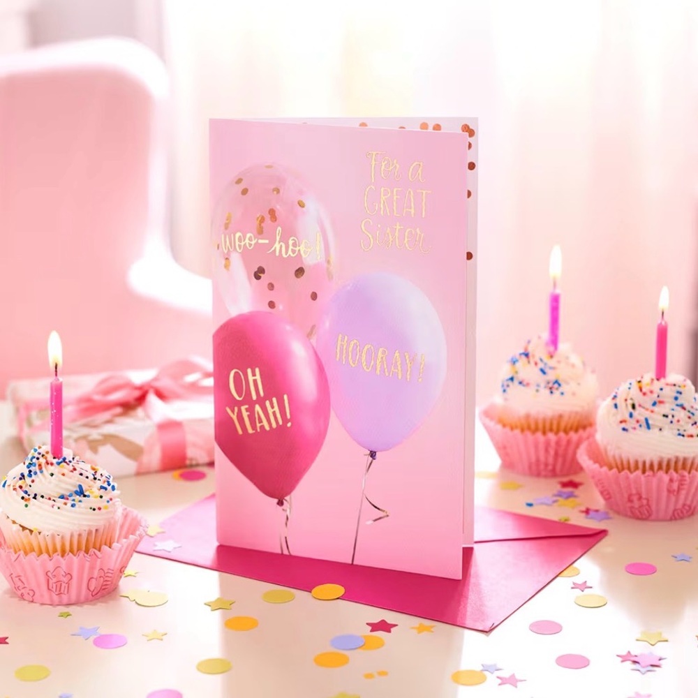 American Greetings Birthday Card for Sister (Hooray!) - Picture 4 of 7
